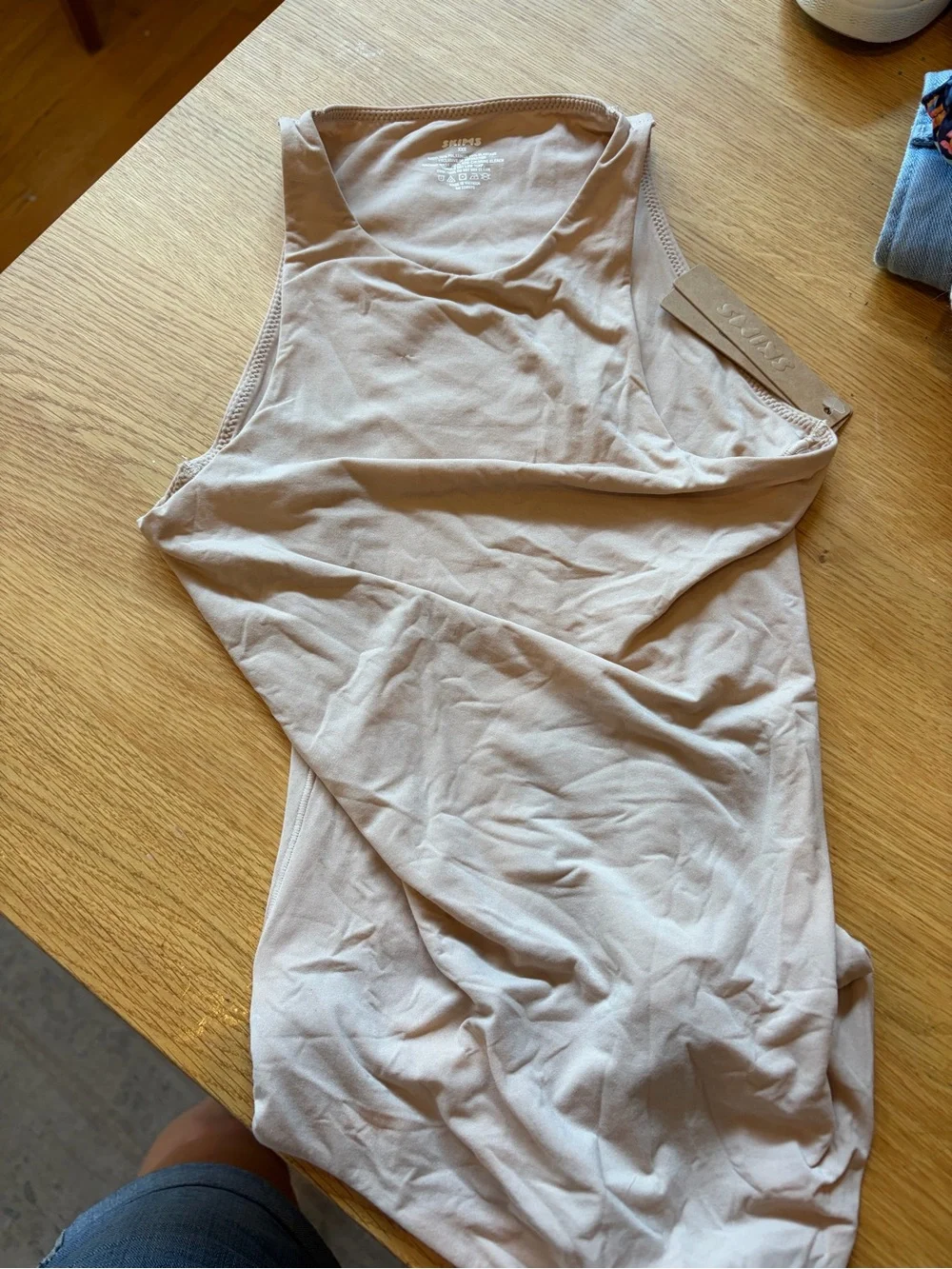 Skims Women's Scoop Neck body suit — Nude